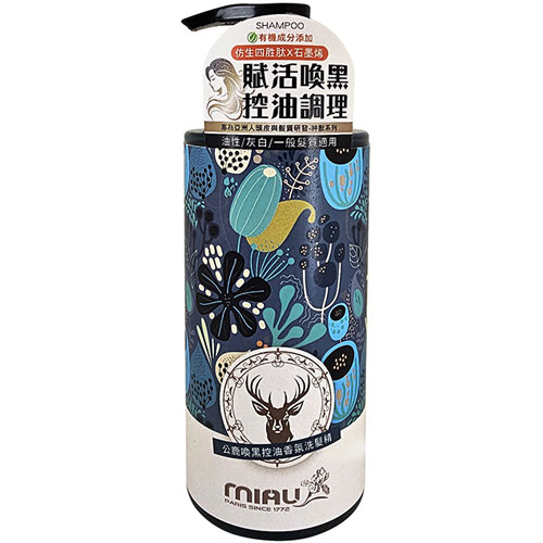 MIAU 神獸系列 公鹿喚黑控油 香氛洗髮精 500g