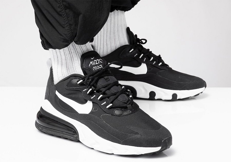 nike air max 270 react full black