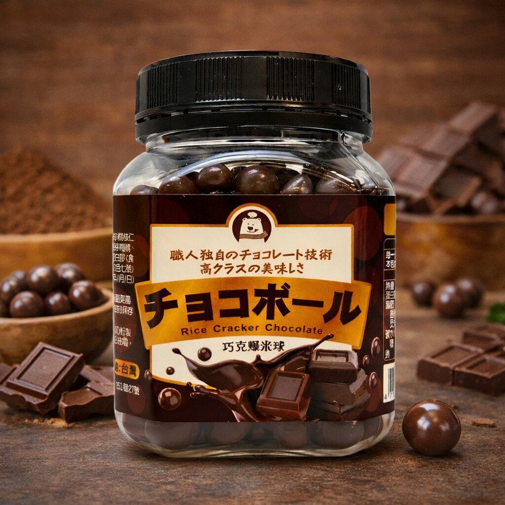 《 Chara 微百貨 》 巧克爆米球 210g 團購 批發