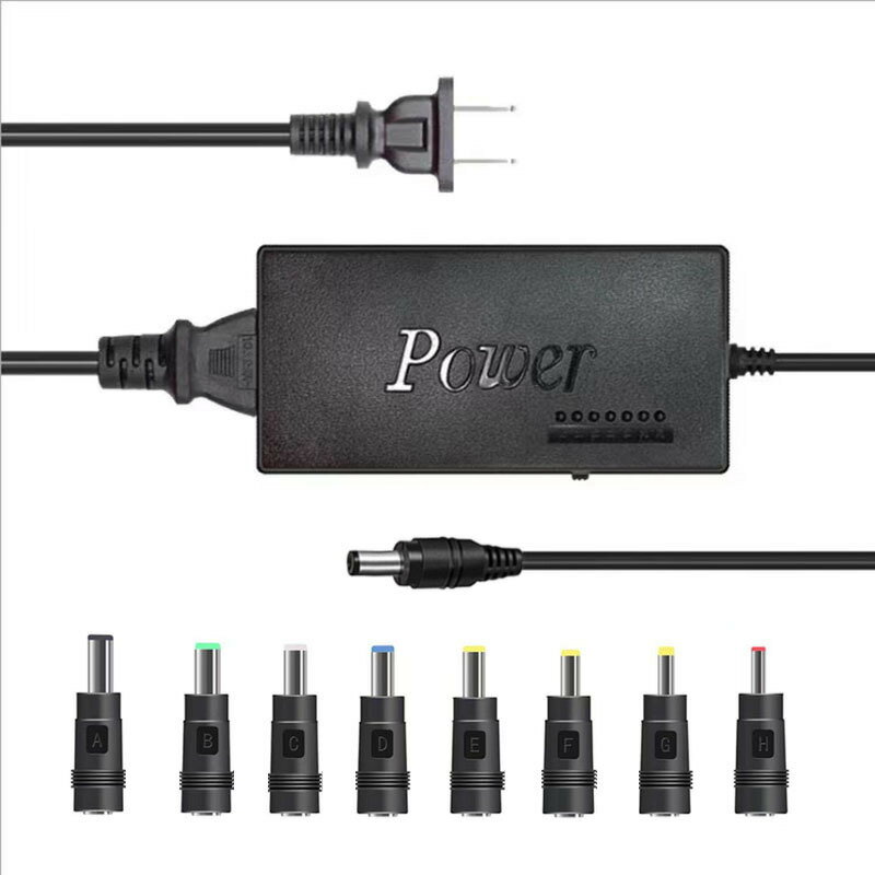 96w多功能筆記本電腦電源適配器12V-24V可調通用充電器多介面直頭【Snowbelle優選】
