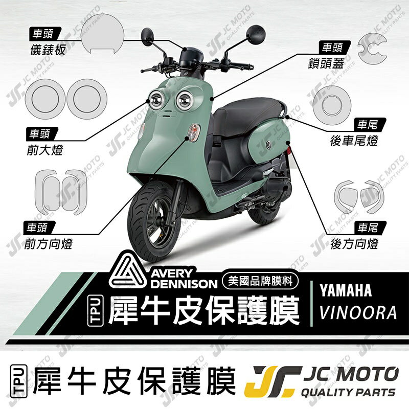 【JC-MOTO】 VINOORA 犀牛皮 儀表 保護膜 保護貼 透明 TPU透明高抗刮