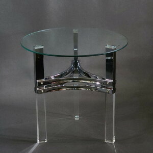 【貝瑞精品館】洋風 強化玻璃 咖啡圓桌 (直徑58cm x 高55cm)