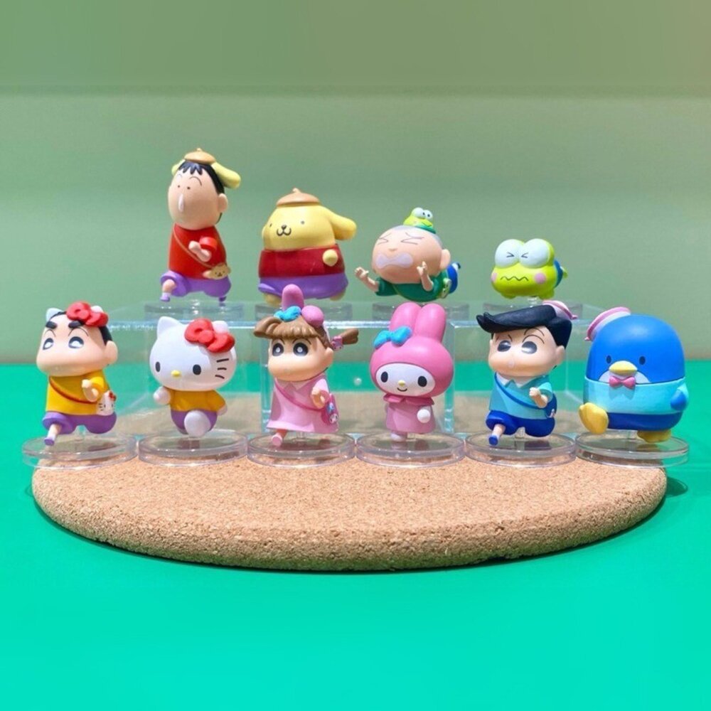 日本 萬代 絕版 蠟筆小新x三麗鷗 全十種排隊公仔 | 妮妮 凱蒂貓 美樂蒂 布丁狗 BANDAI 日本進口 - 日本公仔 野原新之助 企鵝 風間 阿呆 玩具人 三麗鷗扭蛋 三麗鷗公仔 日本 日本現貨 日本代購 日本空運來台 熱銷商品 日本人氣 JAPAN 送禮推薦 日本扭蛋 卡通人物 雙葉幼稚園