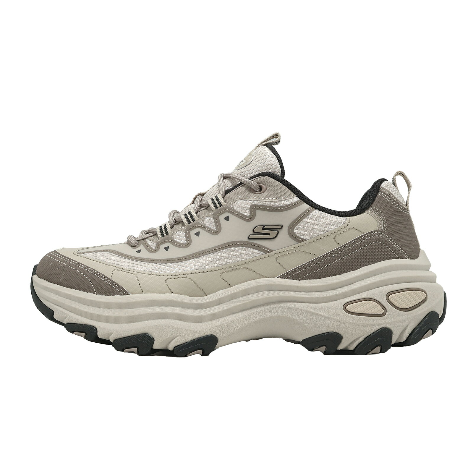 Skechers 休閒鞋 D Lite Max 男鞋 米 厚底 增高 老爹鞋 詹子賢代言 山系 237901TPE