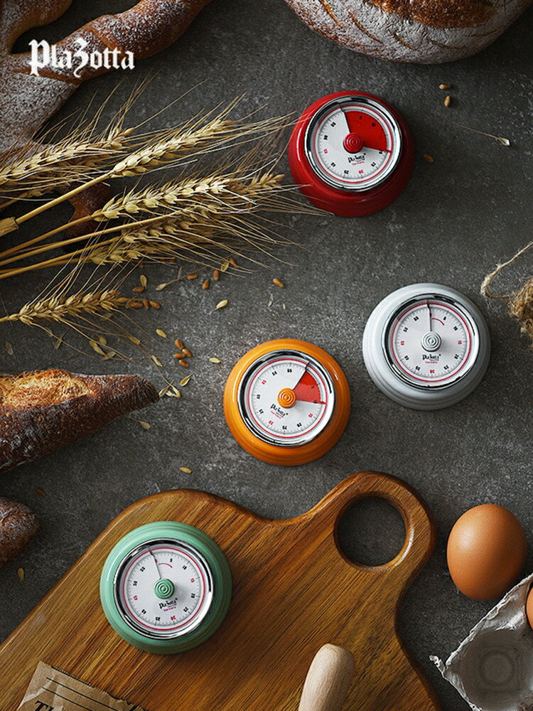 德國Plazotta烘焙鬧鐘廚房機械計時器定時器提醒器學生鬧鐘計時鐘