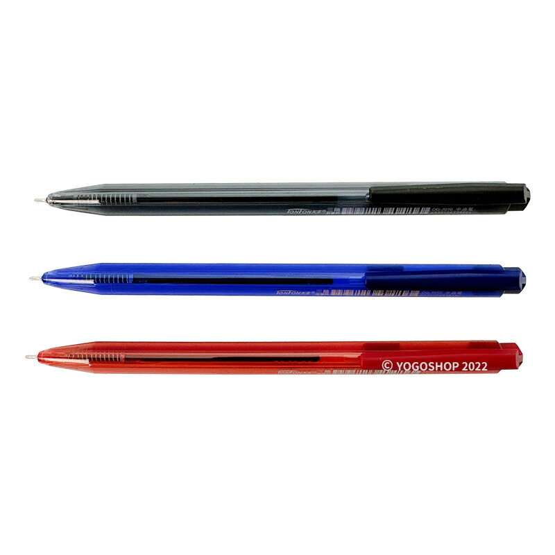 天豐 中油筆 OG-7010 三角筆桿 /一支入(定8) 0.7mm 自動原子筆 絲滑 超好寫原子筆 藍 紅 黑 中性筆-奏【APP滿額下單4%點數(單一帳號最高1000點)】7/31止 3