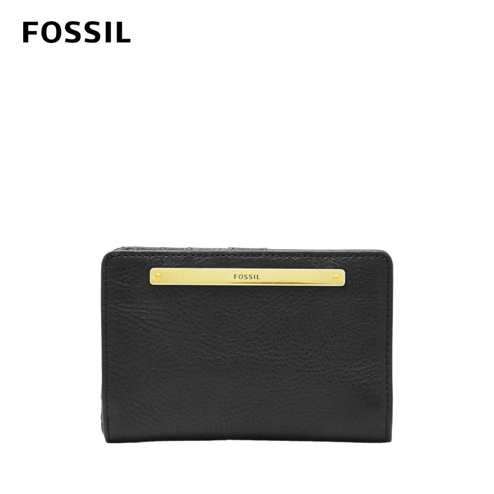 送禮首選★FOSSIL LIZA輕巧型真皮短夾-黑色 SL7986001【美國時尚品牌】 附防塵袋+提袋【全館滿額折價★FOSSIL全系列包夾送美妝蛋】