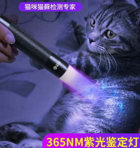 貓蘚燈貓尿檢測逗貓照手電筒醫用真菌紫外線驗鈔紫光燈專用