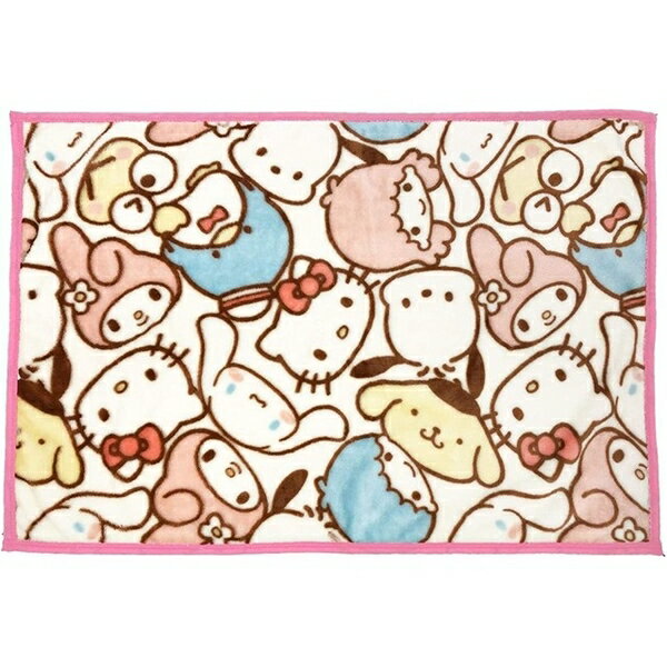 【震撼精品百貨】Hello Kitty 凱蒂貓 日本 三麗鷗 SANRIO 大集合綜合人物 毛毯 100x140cm滿版集合款*71191 震撼日式精品百貨
