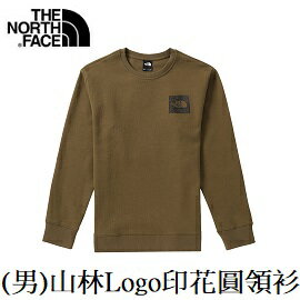 [THE NORTH FACE] 男 山林Logo印花圓領衫 橄綠 / NF0A5K1D37U