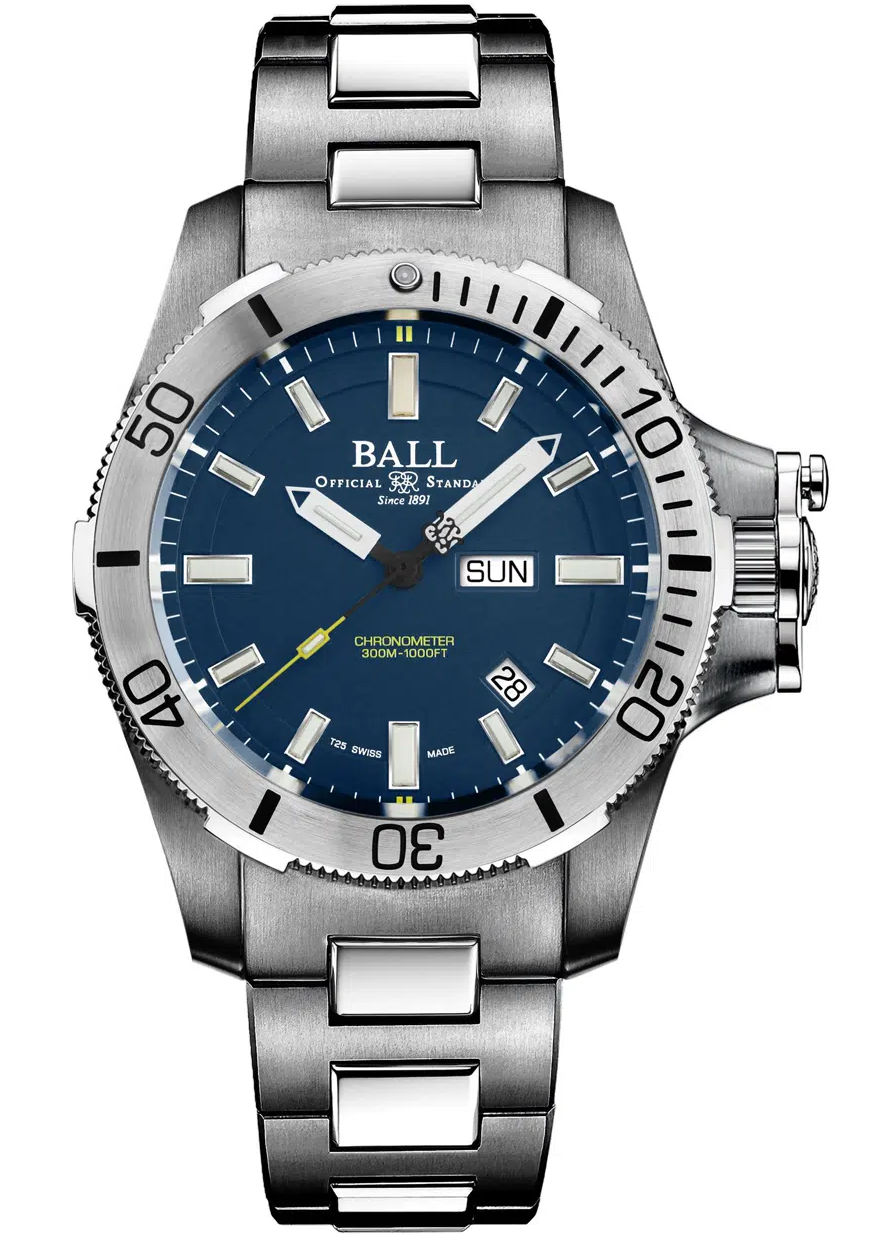 BALL 波爾錶 工程師碳氫系列Submarine Warfare機械錶(DM2276A-S2CJ-BE)-42mm-藍面鈦鋼帶【刷卡回饋 分期0利率】【APP下單點數13倍送】