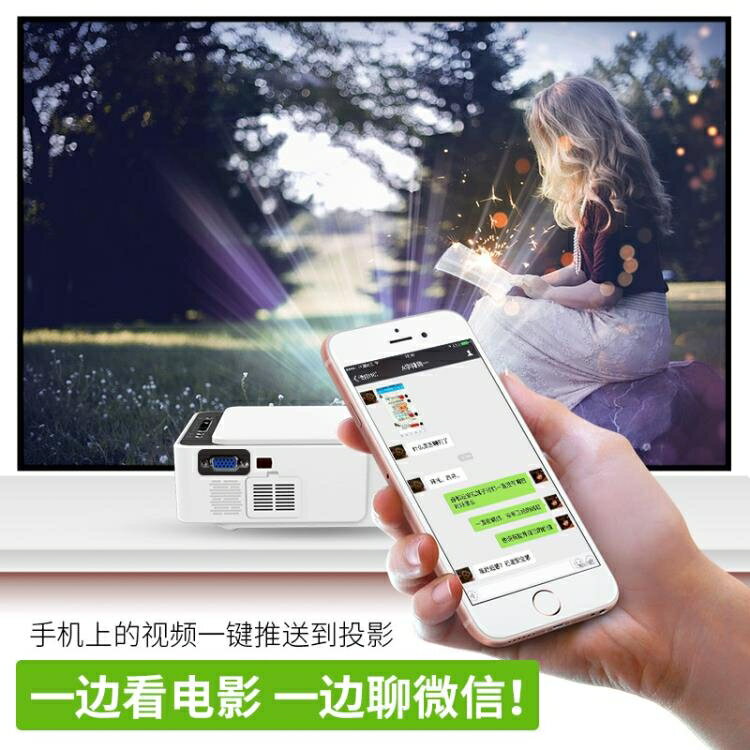 樂天精選 S3微小型手機投影儀家用辦公便攜式安卓無線網絡智慧投影機高清1080p投影儀