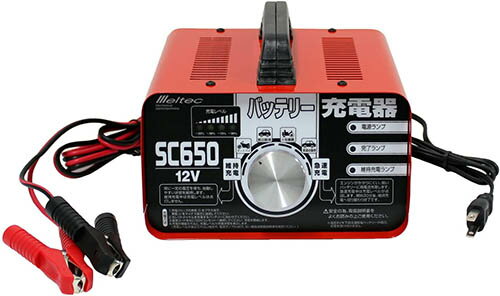 Meltec 【日本代購】大自 電池充電器摩托~普通汽車 DC12V/6.5A 快速/持久充電功能SC-650