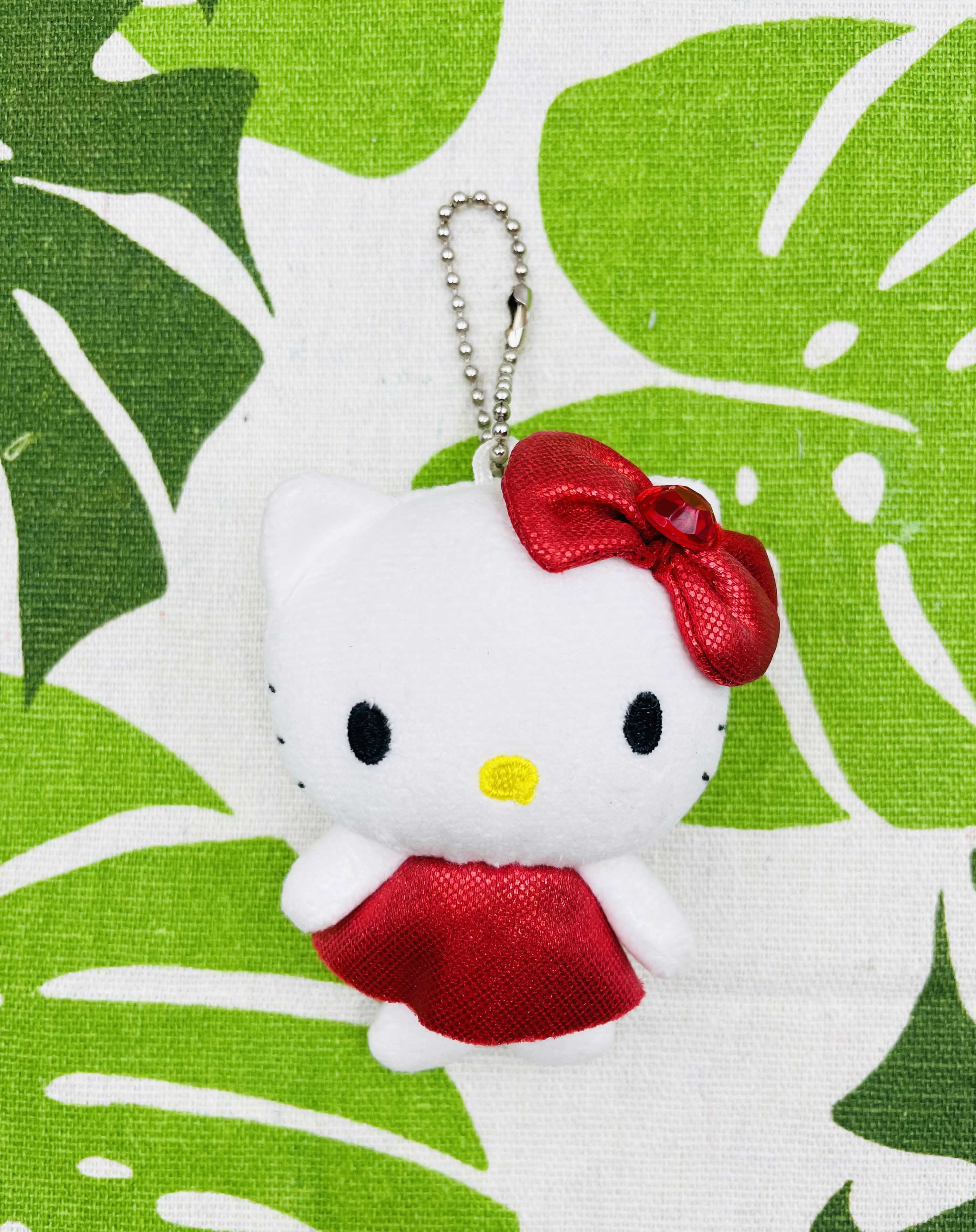 【震撼精品百貨】Hello Kitty 凱蒂貓~日本SANRIO三麗鷗 KITTY絨毛吊飾-紅色*03708