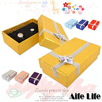 蝴蝶結飾品盒 珠寶耳環戒指項鍊飾品首飾收納盒 禮物包裝盒 收納小物 贈品禮品