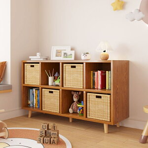 書架 落地 兒童書櫃 客廳 置物架 繪本架 家用 儲物櫃 閱讀架 簡易 收納櫃子