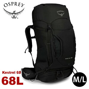 【OSPREY 美國 Kestrel 68 登山背包《黑M/L》68L】自助旅行/雙肩背包/行李背包