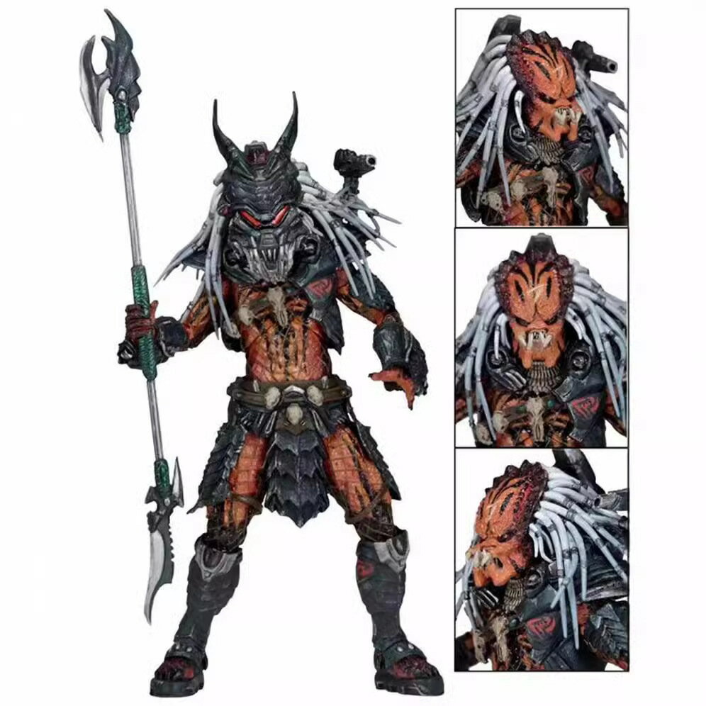 NECA 鐵血戰士 Predator 氏族長 首領可動恐怖怪物掠奪者模型手辦