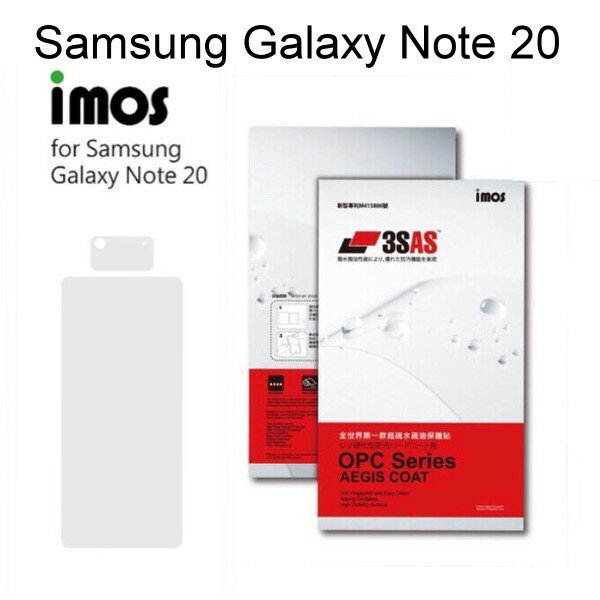【iMos】3SAS系列保護貼 Samsung Galaxy Note 20 (6.7吋) 超潑水、防污、抗刮