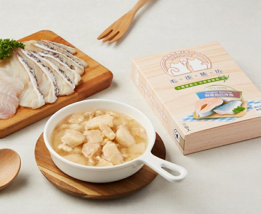 【毛孩膳坊】頂級寵物鮮食--鱘龍魚巴沙魚餐包-1盒入(開封即食/常溫保存/貓狗鮮食) 2