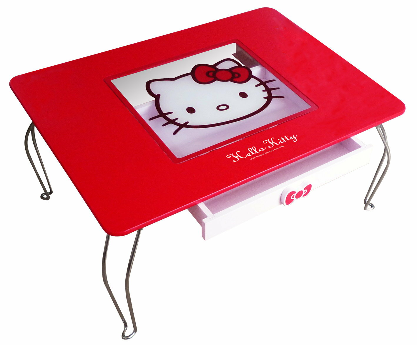 Kitty玻璃和式桌