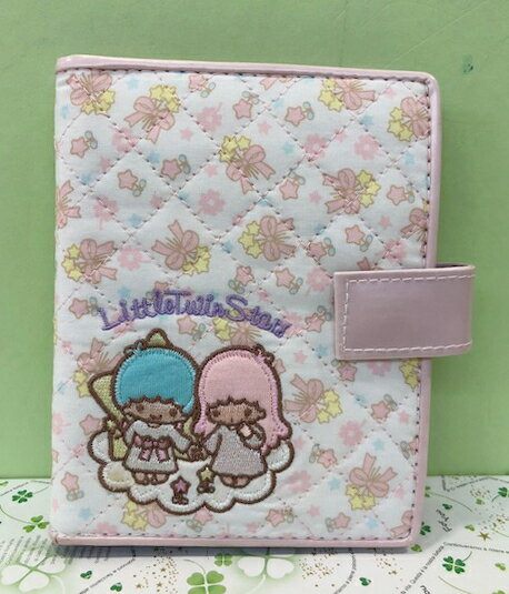 【震撼精品百貨】Little Twin Stars KiKi&LaLa 雙子星小天使 Sanrio 卡片收納夾-緞帶#76515 震撼日式精品百貨