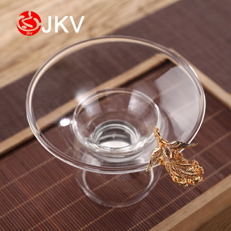 不銹鋼玻璃茶濾茶漏大口茶濾網家用功夫茶具茶道配件茶隔泡茶茶濾