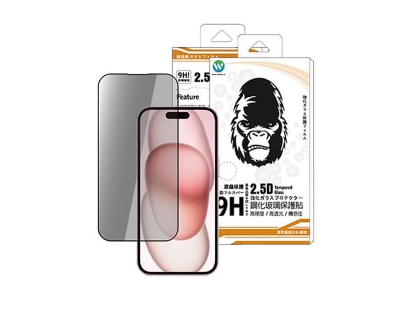 歐威達 Oweida iPhone 15系列 防偷窺 滿版鋼化玻璃貼
