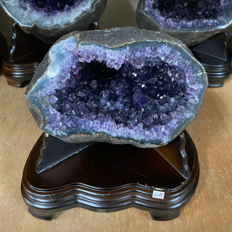 天然 烏拉圭🇺🇾5A財寶袋圓洞型 紫晶洞 紫水晶洞 靠山 天然聚寶甕 😘系列 2.4kg 編號:408