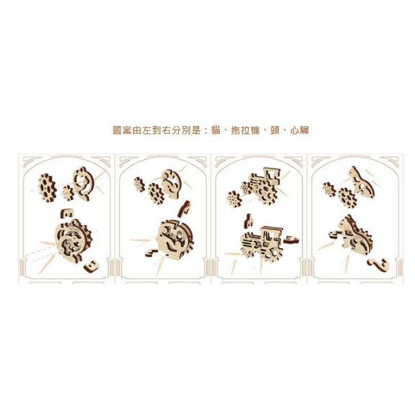 Ugears手癢系列 Fidget - 迷你紀念套組來自烏克蘭.橡皮筋動力.機械驚奇 ! 科學玩具 2