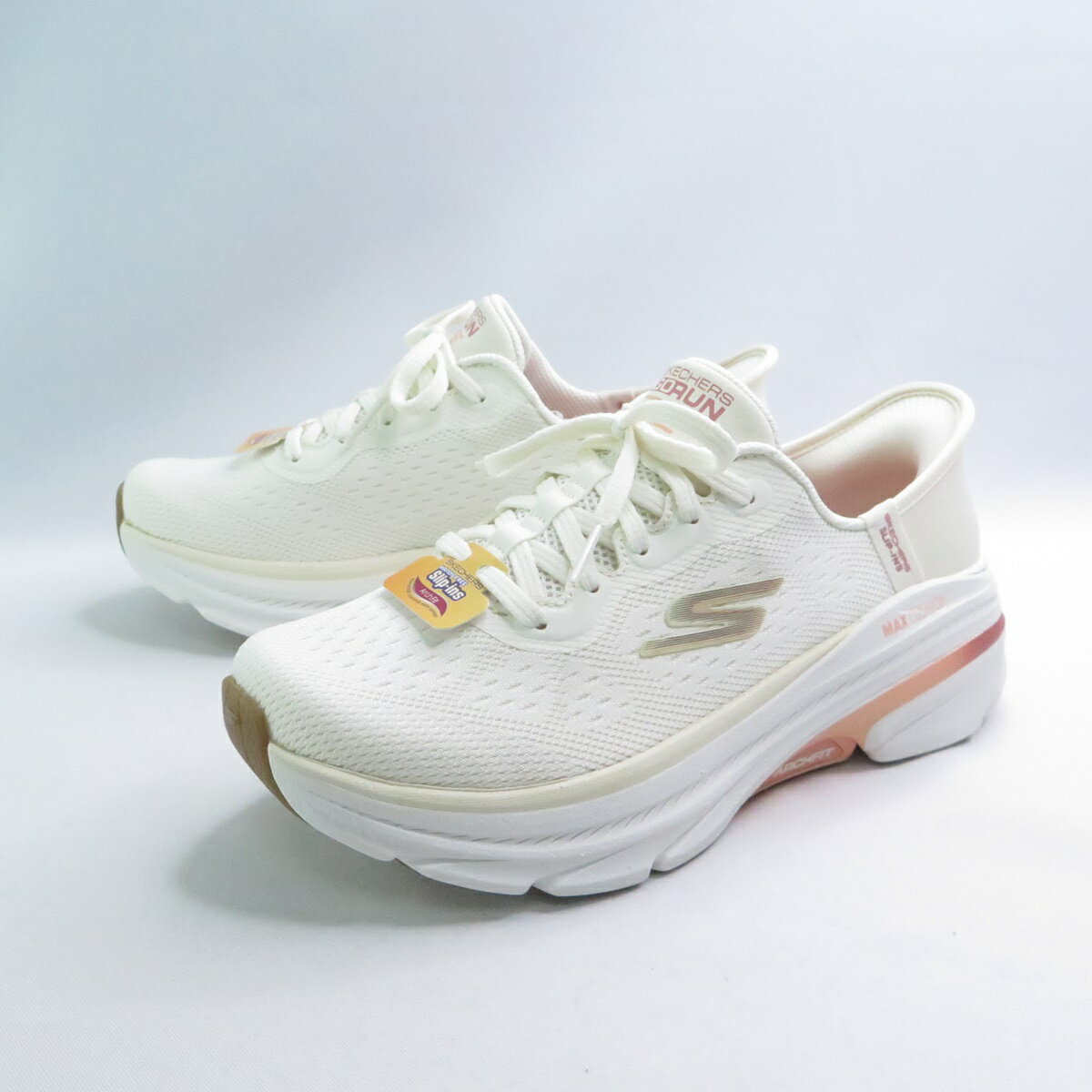 Skechers 128947WNTPK 女慢跑鞋 Max Cushioning Arch Fit 2.0 米白