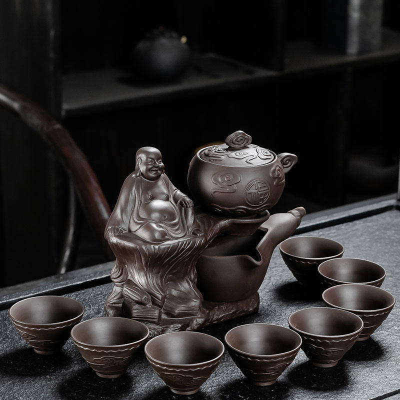 紫砂茶具家用辦公室會客泡茶茶壺茶杯套裝紫砂茶寵茶道六君子配件