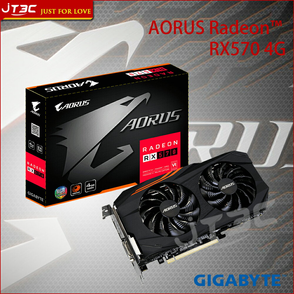 gigabyte 技嘉 aorus radeon rx570 4g gv-rx570aorus-4gd 显示卡