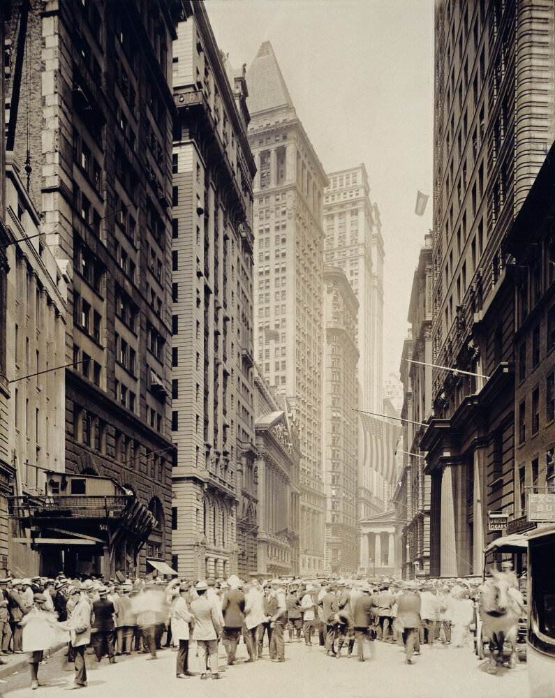 Posterazzi: Nyc Broad Street 1918 Na View Of Broad Street In New York ...