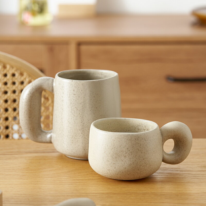 創意大耳朵情侶馬克杯一對牛奶早餐ins風陶瓷高顏值辦公室咖啡杯