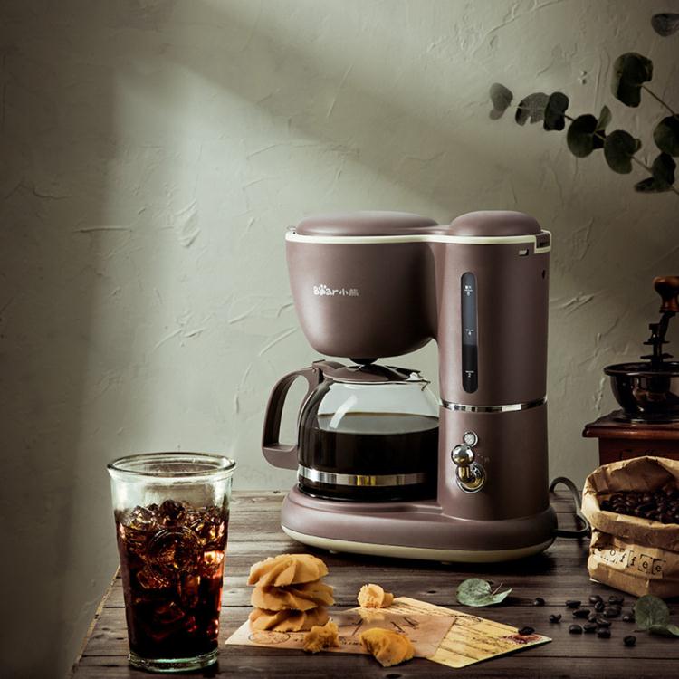 免運 咖啡機 小熊咖啡機 美式家用 600ML滴漏式小型迷你煮茶器泡茶壺煮咖啡壺