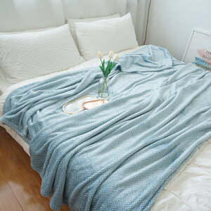 簡約現代色絲陽離子法蘭絨珊瑚毛毯子 法蘭絨絨蓋被 床尾毯沙發毯