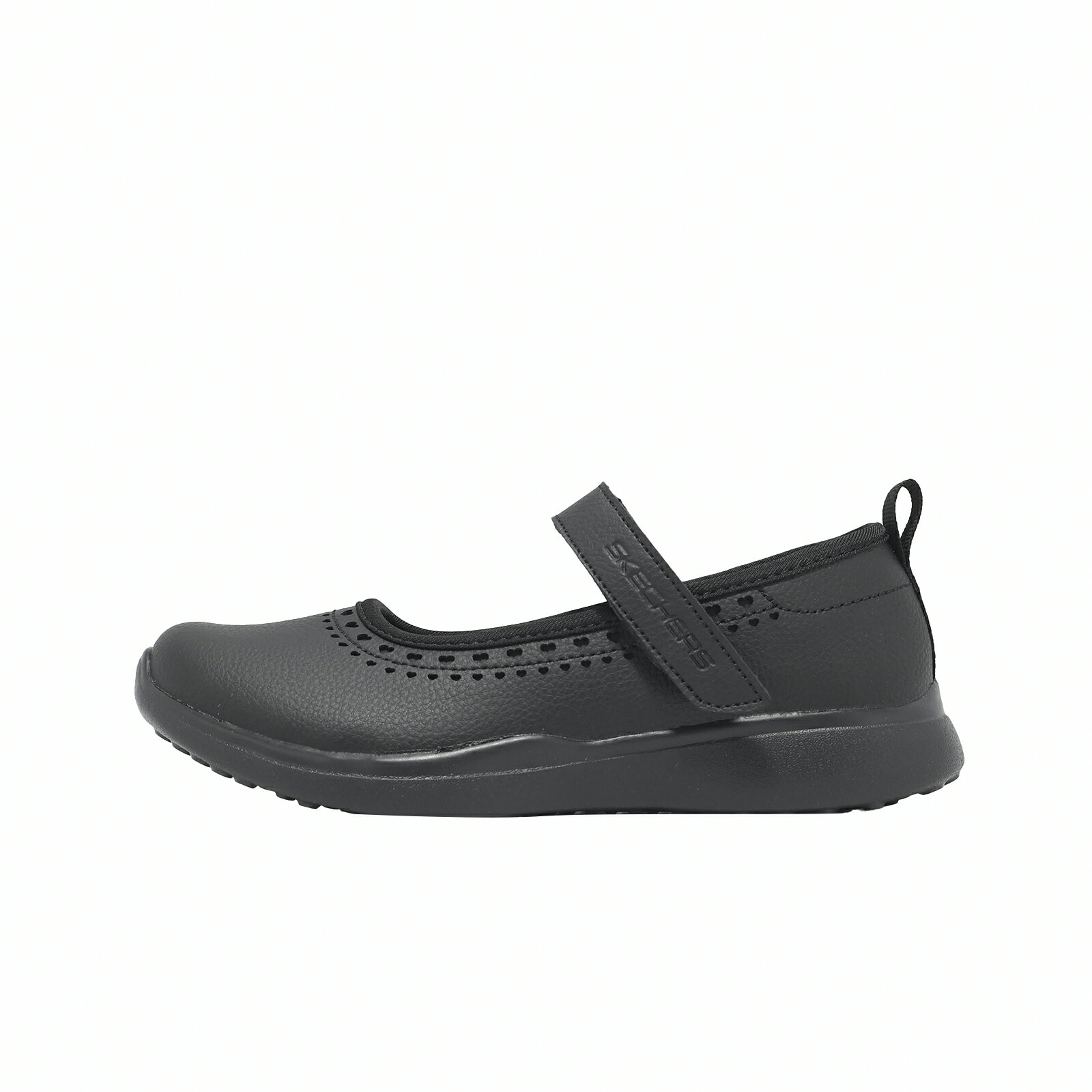 Skechers 休閒鞋 Microstrides 中大童鞋 黑 魔鬼氈 瑪莉珍鞋 304302LBBK