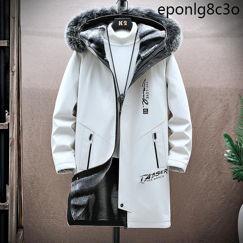 韓國 零下-40度 保暖外套 羽絨服 加厚保暖外套 雪地外套加絨加厚外套男士2024年冬季新款保暖派克服冬裝潮牌羽絨