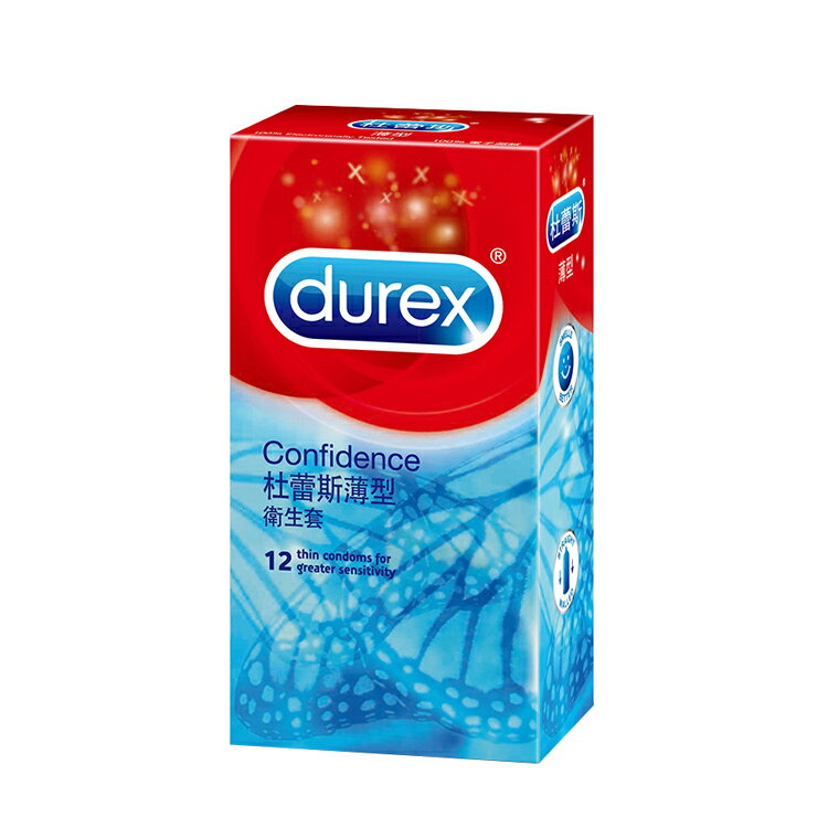 Durex杜蕾斯 薄型衛生套 保險套 12枚入【德芳保健藥妝】