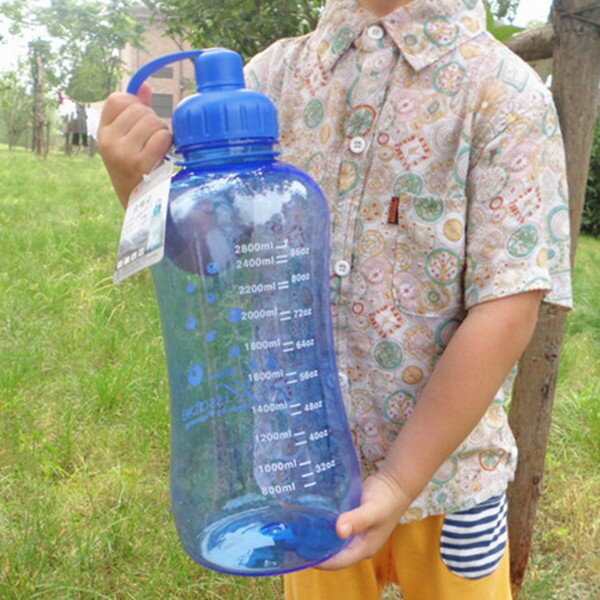 富光大容量水杯超大號杯子塑料便攜水瓶健身工地水壺大茶杯3000ml