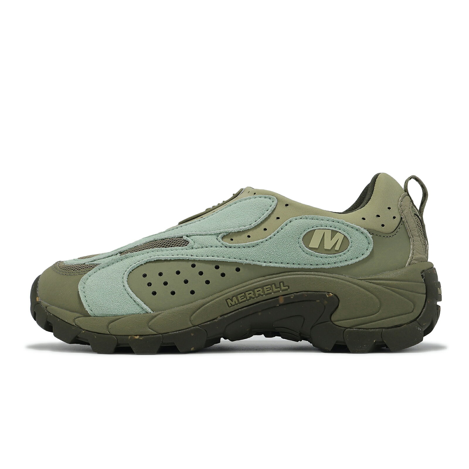 Merrell 休閒鞋 Moc Speed Streak EVO SE 1TRL 男鞋 綠 懶人鞋 麂皮 ML006987