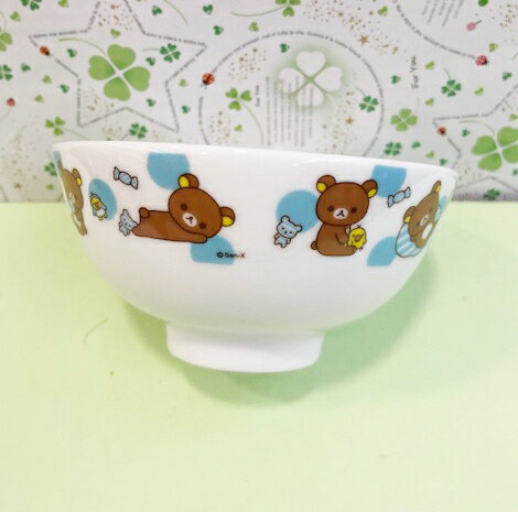 【震撼精品百貨】Rilakkuma San-X 拉拉熊懶懶熊 拉拉熊陶瓷碗-躺姿#20255 震撼日式精品百貨