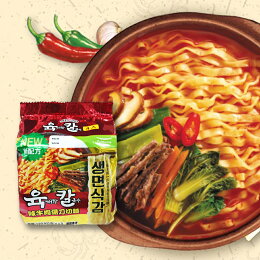 辣牛肉湯刀切麵4入