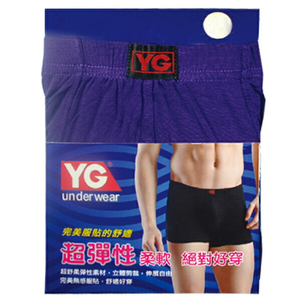 YG柔纖彈性平口褲(YG053A)M隨機