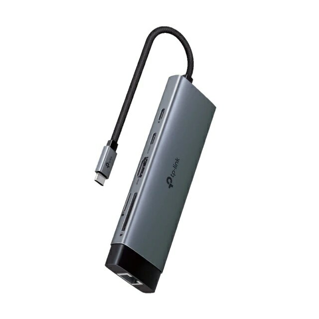 TP-Link UH9120C Type-C九合一集線器HUB轉接器 9埠USB-C隨插即用編織線 支援iOS 18cm
