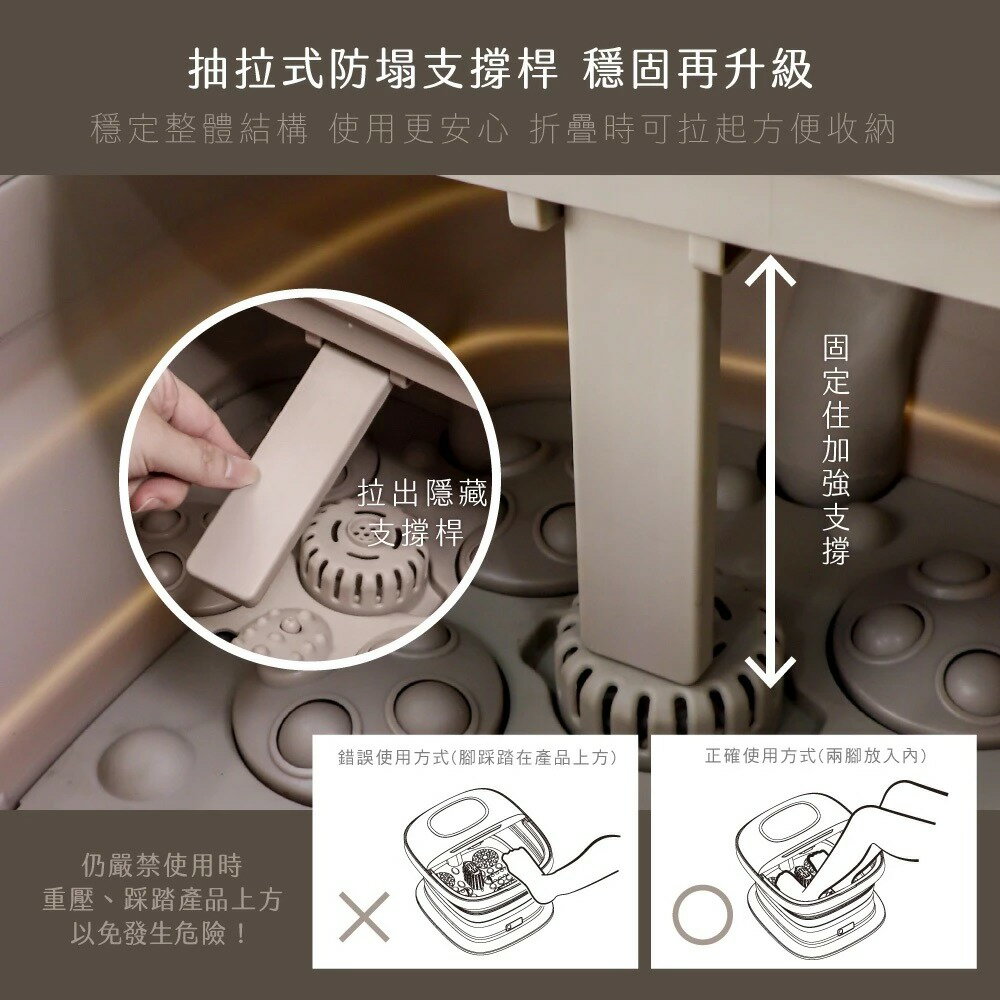 【KINYO】電動按摩摺疊足浴機 (IFM) 陶瓷加熱保溫 氣泡按摩 折疊 泡腳機 泡腳桶｜禮物 保暖 4