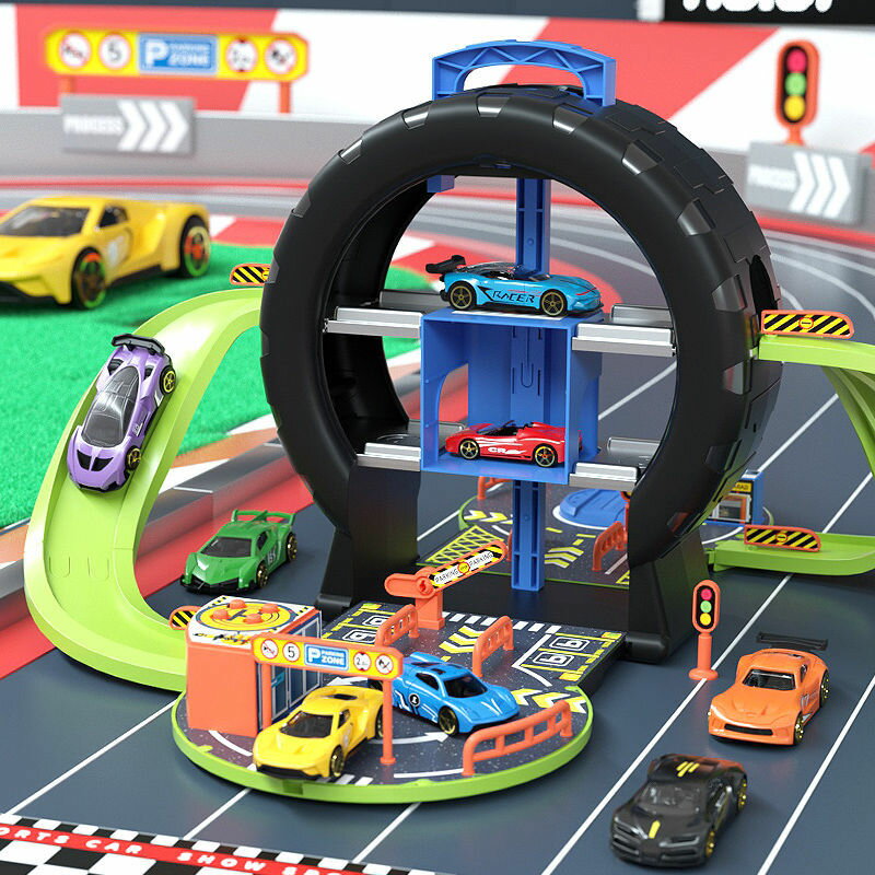 玩具車男童開發智力汽車大型輪胎停車場兒童玩具大全生日禮物男孩