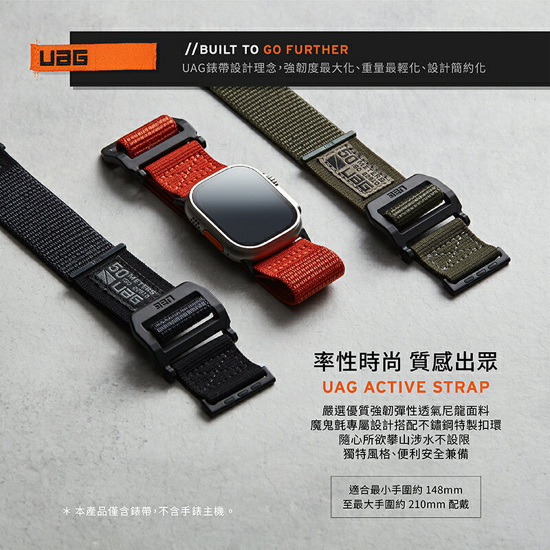 UAG Active v2 時尚尼龍  錶帶 適用 Apple Watch 適用 42 44 45 49 mm 4