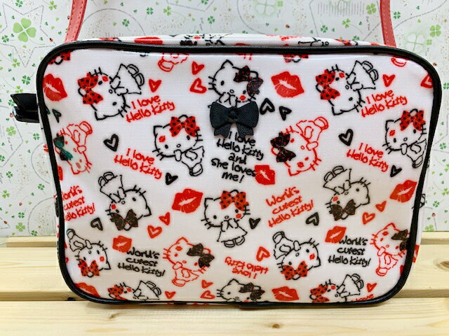 【震撼精品百貨】Hello Kitty 凱蒂貓 Sanrio HELLO KITTY斜背包-KISS#44790 震撼日式精品百貨